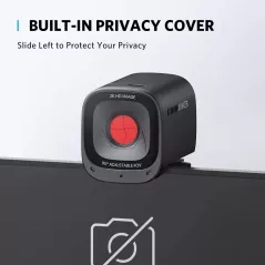 Anker PowerConf C200 Webcam 2K avec Correction Lumineuse & Micro AI