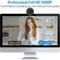 EMEET Webcam 1080P USB avec Microphone Anti-Bruit, Cache Vie Privée, Correction Lumière, 70° Vue Fixe