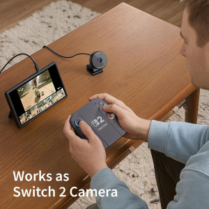 EMEET 1080P Webcam with Mic, Privacy Cover & Auto Light Correction