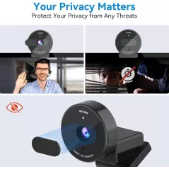 EMEET Webcam 1080P USB avec Micro et Couvre-Confidentialité
