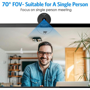 EMEET 1080P Webcam with Mic, Privacy Cover & Auto Light Correction