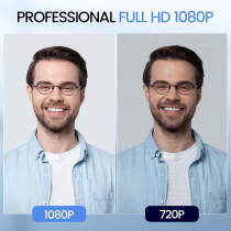 Webcam EMEET 1080P 2025 avec Microphone & USB Type-C