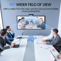 Webcam EMEET 1080P 2025 avec Microphone & USB Type-C