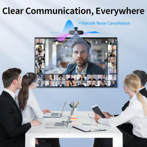 EMEET NOVA 4K Webcam - Ultra HD, Autofocus, Dual Mics, Privacy Cover