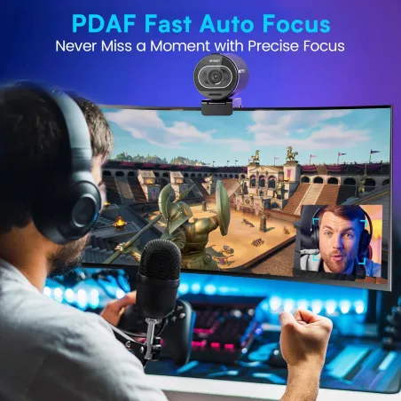 EMEET S600 Webcam 4K Sony, Autofocus, Micro 2, 1080P@60FPS