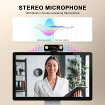 Webcam Full HD 1080P pour PC Mac - Appels Skype & Zoom