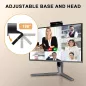 Webcam Full HD 1080P pour PC/Mac, Correction Lumière, Compatible Skype, Zoom, FaceTime, Hangouts