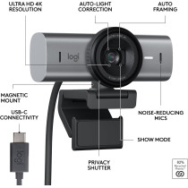 Webcam Logitech MX Brio 4K Ultra HD – Streaming & Collaboration