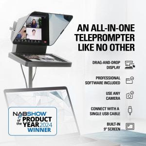 Elgato Prompter: Built-In Screen Teleprompter for YouTube, Zoom & More