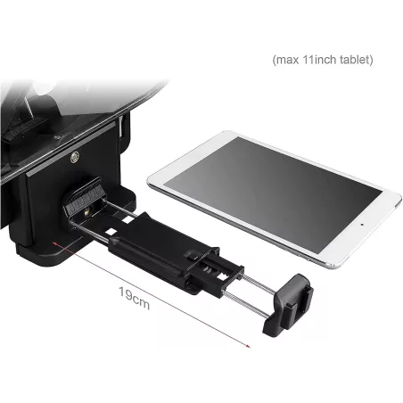 Desview T3 Téléprompteur avec télécommande, compatible iPad/tablette/smartphone jusqu'à 11, miroir 8 large angle