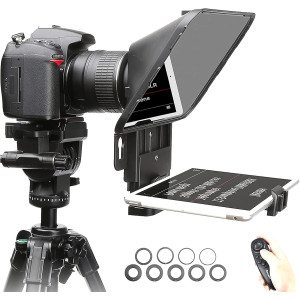 Desview T3 Teleprompter 8 avec Télécommande pour iPad/Smartphone