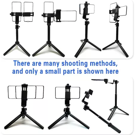 Teleprompteur Neewer 20 pour iPhone & Android, Support Double, Design Pliable, Stockage Facile