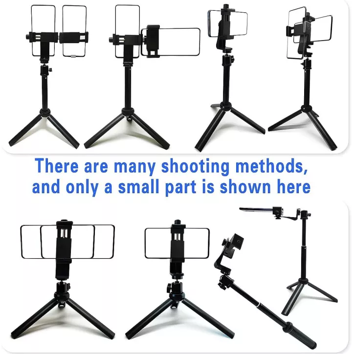 Teleprompteur Neewer 20 pour iPhone & Android, Support Double, Design Pliable, Stockage Facile