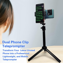 Teleprompteur iPhone & Android 20 avec Support Double - Neewer