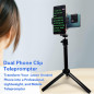 Teleprompteur Neewer 20 pour iPhone & Android, Support Double, Design Pliable, Stockage Facile