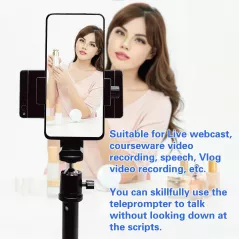 Teleprompteur iPhone & Android 20 avec Support Double - Neewer