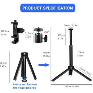 Teleprompteur iPhone & Android 20 avec Support Double - Neewer