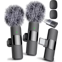 Mini Mic Pro - Microphone sans fil professionnel USB-C pour iPhone, iPad, Android, enregistrement vidéo clair