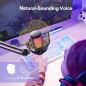 MAONO Gaming USB Microphone DGM20S with Noise Cancellation, Mute, Gain, Monitoring & Boom Arm for Streaming & Podcast