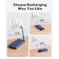 Charmast Chargeur Portable 10000mAh Slim avec Câbles Intégrés, 6 Sorties, Charge Rapide 3A pour Smartphones