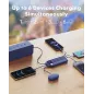 Charmast Chargeur Portable 10000mAh Slim avec Câbles Intégrés, 6 Sorties, Charge Rapide 3A pour Smartphones