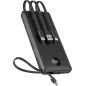 VEEKTOMX Power Bank 10000mAh avec câbles intégrés, charge rapide USB-C, compatible iPhone 17/16/15/14 & Android