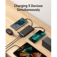 VEEKTOMX 10000mAh Portable Charger with Built-in Cables for iPhone & Android