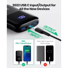 INIU Power Bank 22.5W 10000mAh Compact charge rapide USB-C