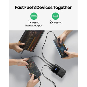 INIU 22.5W 10000mAh Portable Power Bank with Phone Holder & Fast Charging