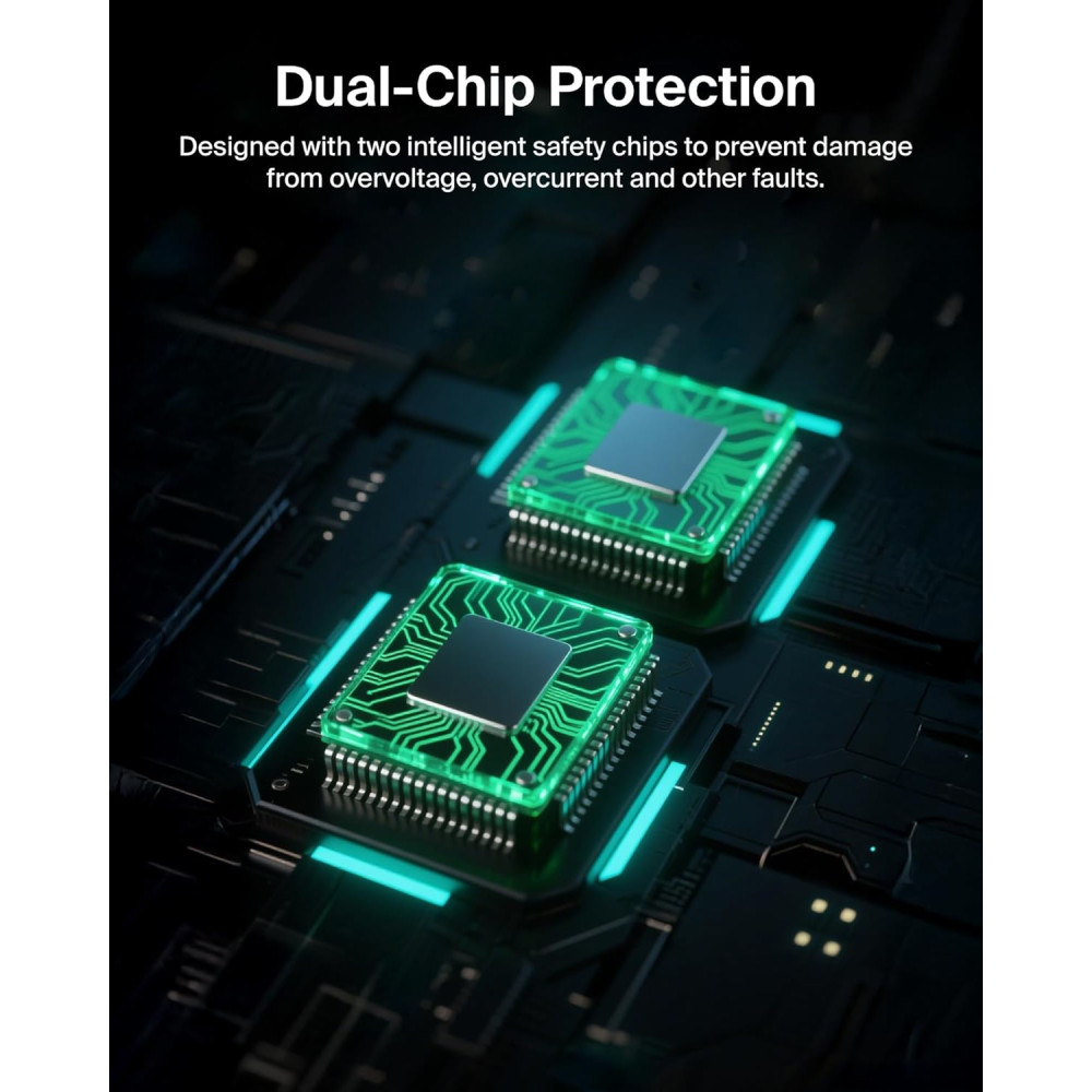 Belkin 10,000mAh Portable Charger with USB-C & Lightning Cables, 23W