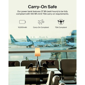 Chargeur Portable Belkin 10,000mAh 23W avec Câbles Intégrés