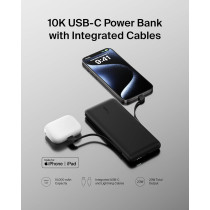 Chargeur Portable Belkin 10,000mAh 23W avec Câbles Intégrés