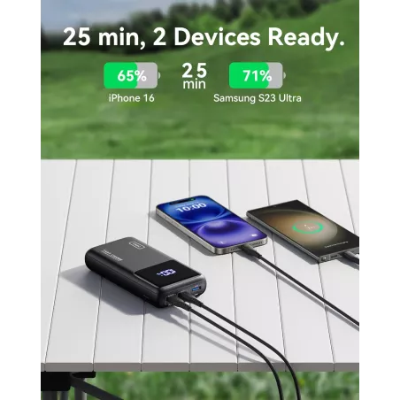 Chargeur Portable INIU 25000mAh 100W USB-C Rapide Multi-Ports
