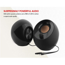 Creative Pebble 2.0 USB Desktop Speakers with Far-Field Drivers - Black