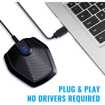 Microphone USB TONOR Omnidirectionnel pour Conférence & PC