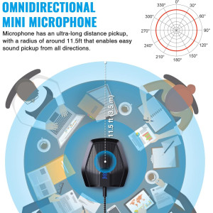 TONOR G11 USB Conference Microphone – Omnidirectional, Plug & Play