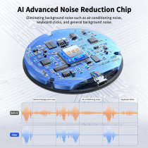 Microphone USB AIRHUG Omnidirectionnel avec Réduction de Bruit