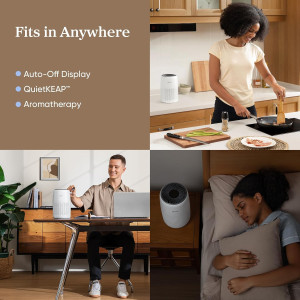 Purificateur d'air LEVOIT 3-en-1 pour chambre et bureau