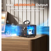 Powerful Ozone Generator 48,000mg for Odor Removal, 4000 Sq Ft Coverage
