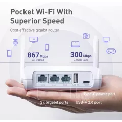 GL.iNet GL-SFT1200 Opal : Routeur WiFi Portable VPN Dual-Band