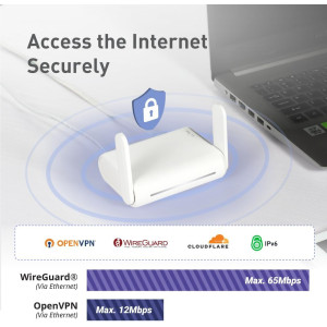 GL.iNet GL-SFT1200 Opal Portable Dual-Band WiFi Travel Router & VPN