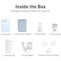 GL.iNet GL-MT3000 Beryl AX : Routeur Wi-Fi 6 Portable VPN