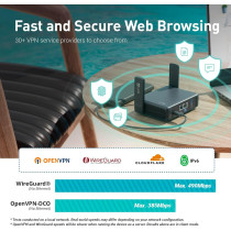 GL.iNet GL-BE3600 Slate 7 Travel Router - Dual-Band Wi-Fi 7 & VPN