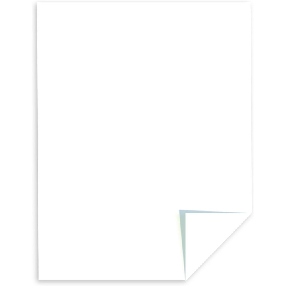 Astrobrights Neenah White Cardstock 8.5x11, 65 lb, 75 Sheets