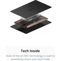 dot. Card - Carte de visite digitale compatible Tap iPhone & Android (Noir)