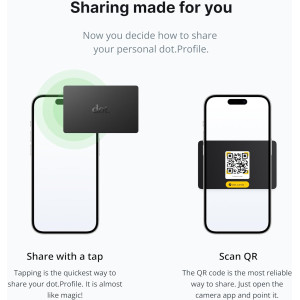 dot. Card - Tap Digital Business Card for iPhone & Android (Black)