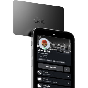 dot. Card - Tap Digital Business Card for iPhone & Android (Black)
