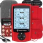 Appareil TENS Électrostimulateur EMS pour Douleurs Épaules, Cou, Sciatique et Dos, Rouge