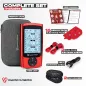 Appareil TENS Électrostimulateur EMS pour Douleurs Épaules, Cou, Sciatique et Dos, Rouge