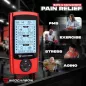 Appareil TENS Électrostimulateur EMS pour Douleurs Épaules, Cou, Sciatique et Dos, Rouge